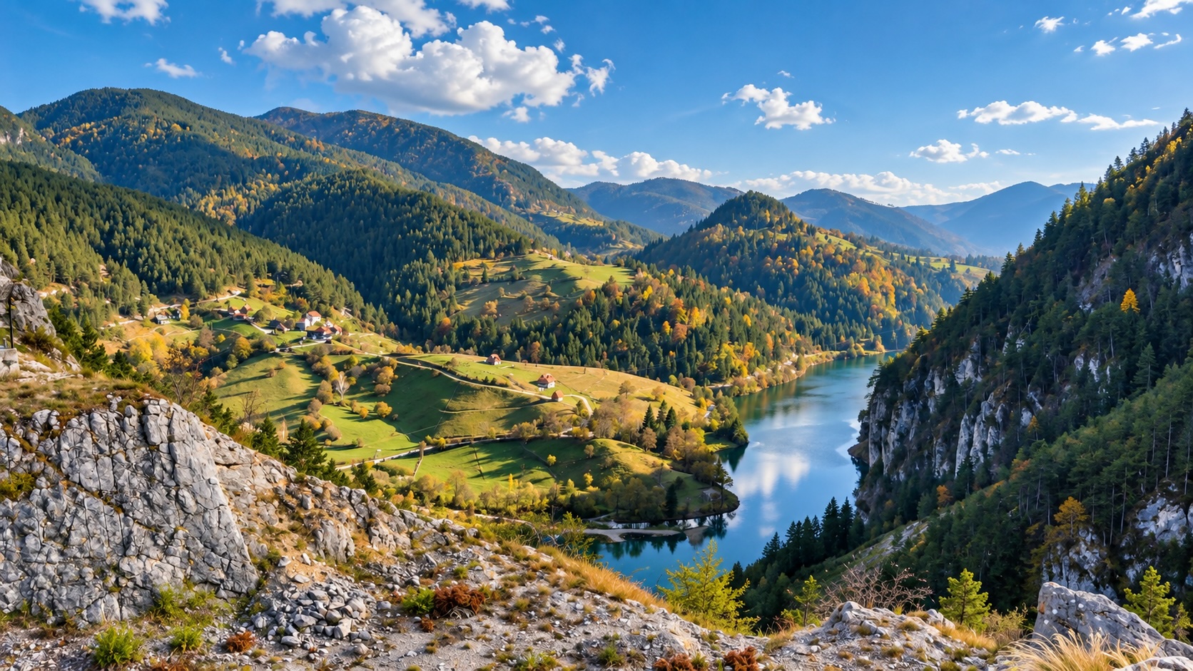Озеро Спайичи. Тара. Сербия