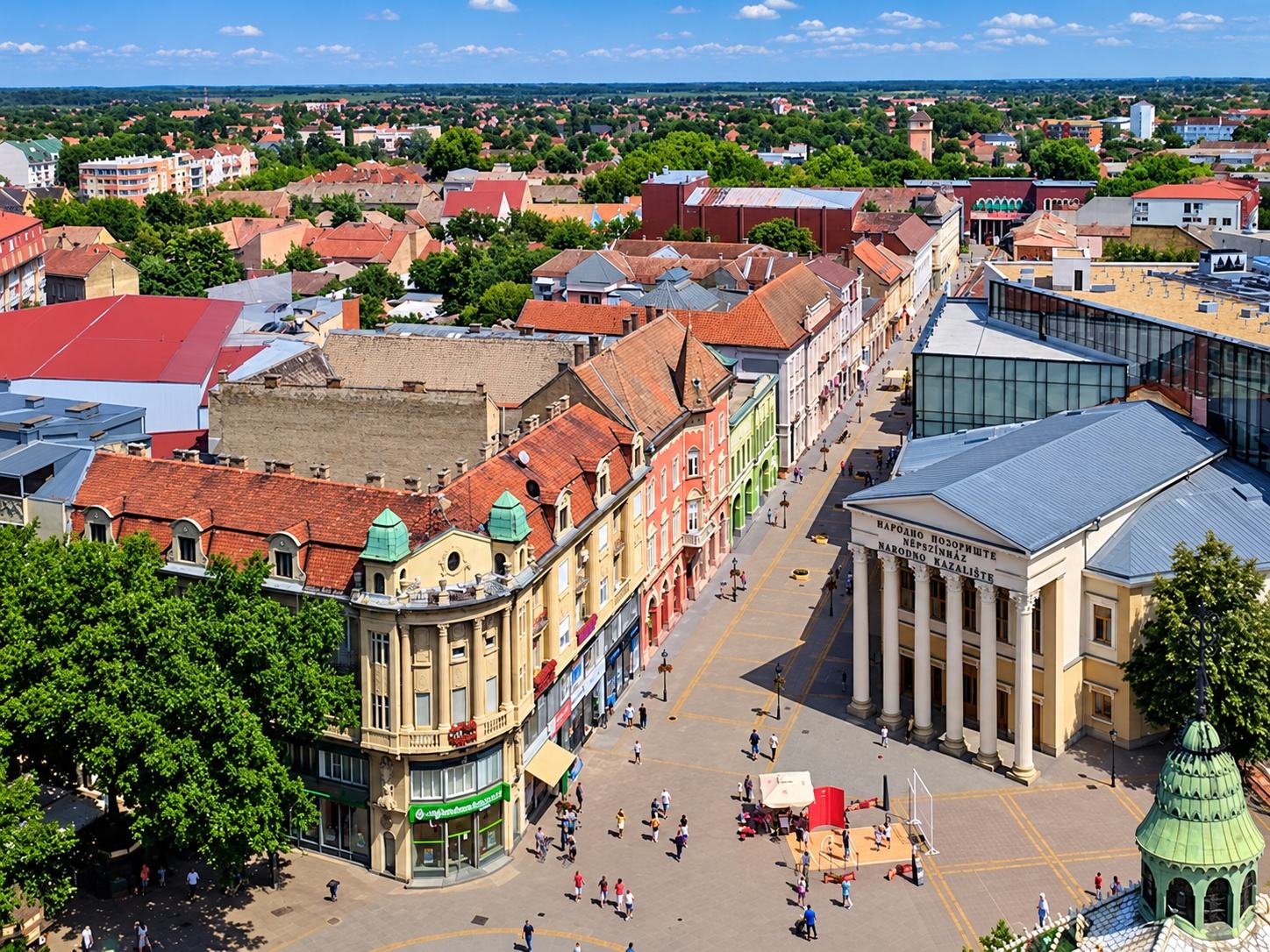 Панорама центра Суботицы