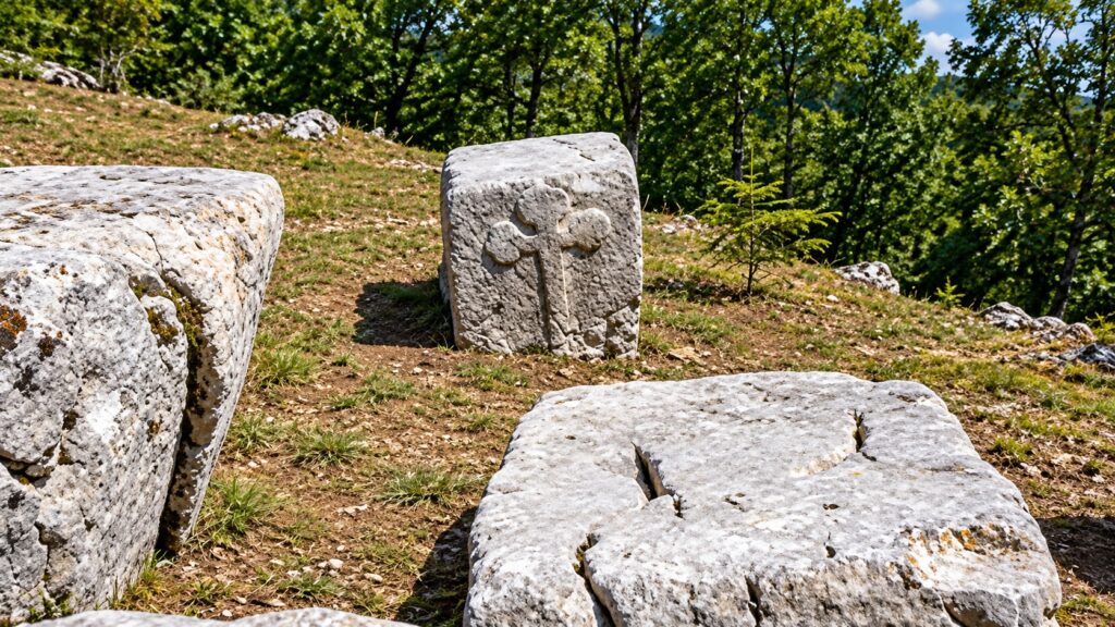 Стечки в средневековом некрополе Мраморье в Растиште на Таре